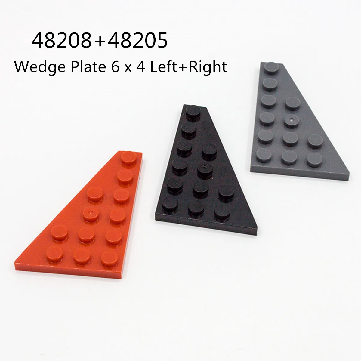 

1 Pcs Buildings Blocks 48208 48205 Wedge Plate 6 x 4 Left Right Collections Bulk Modular GBC Toy For High-Tech MOC Set