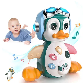 Musical Light-Up Penguin Crawling & Walking Toy 1