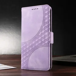 Leather Texture Wallet Book Cover - Flip Case - Honor Magic4 Lite 5G (PURPLE)