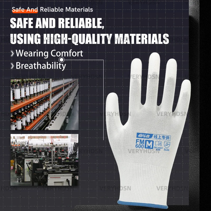 Ultra-Thin Safety Work Gloves For Men&Women 3pairs
