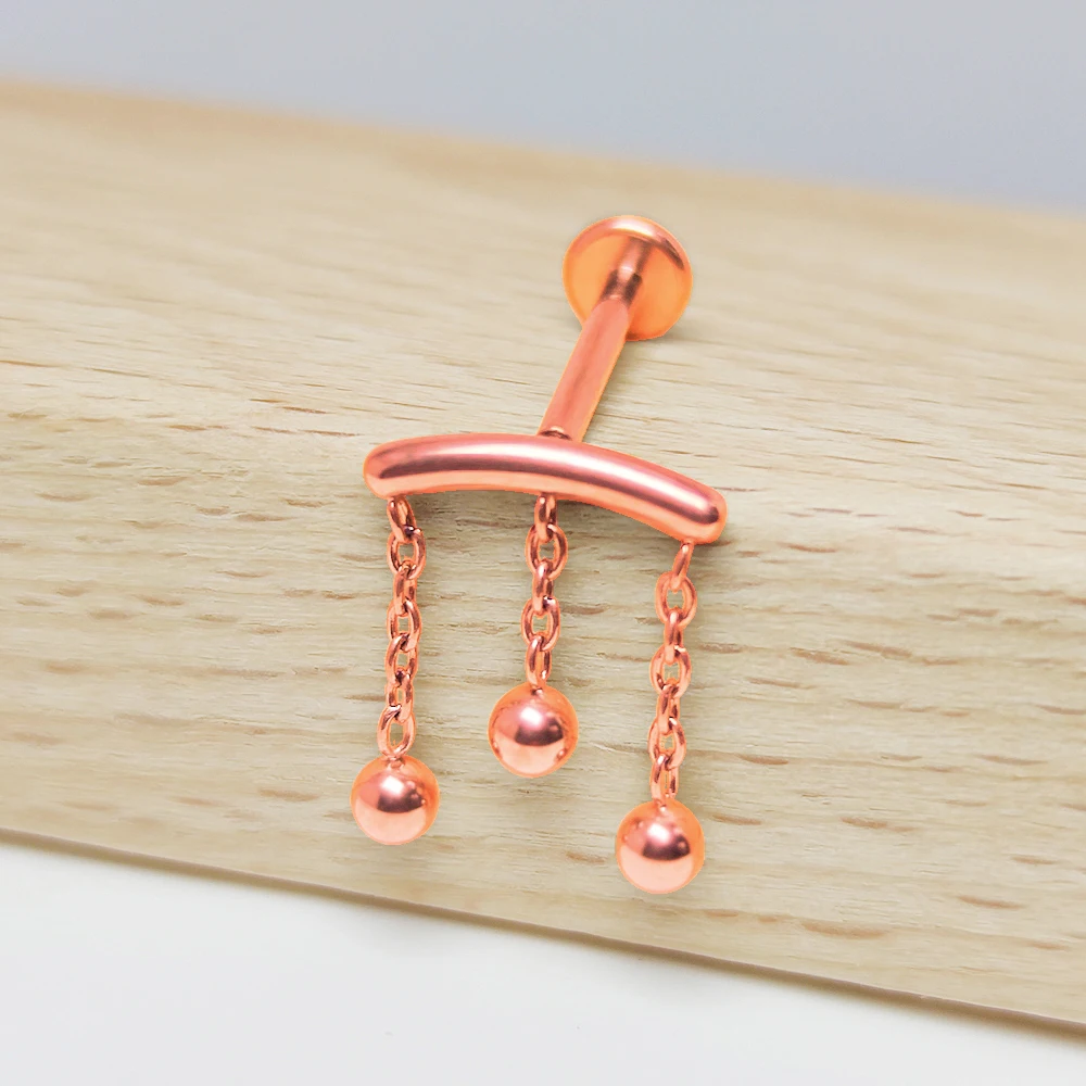 F136 Titan Tragus Piercings Helix Lip Stud Anhänger Ohrring Septum Daith Knorpel Scharniersegment Labret Charmanter Körperschmuck – Detail 6