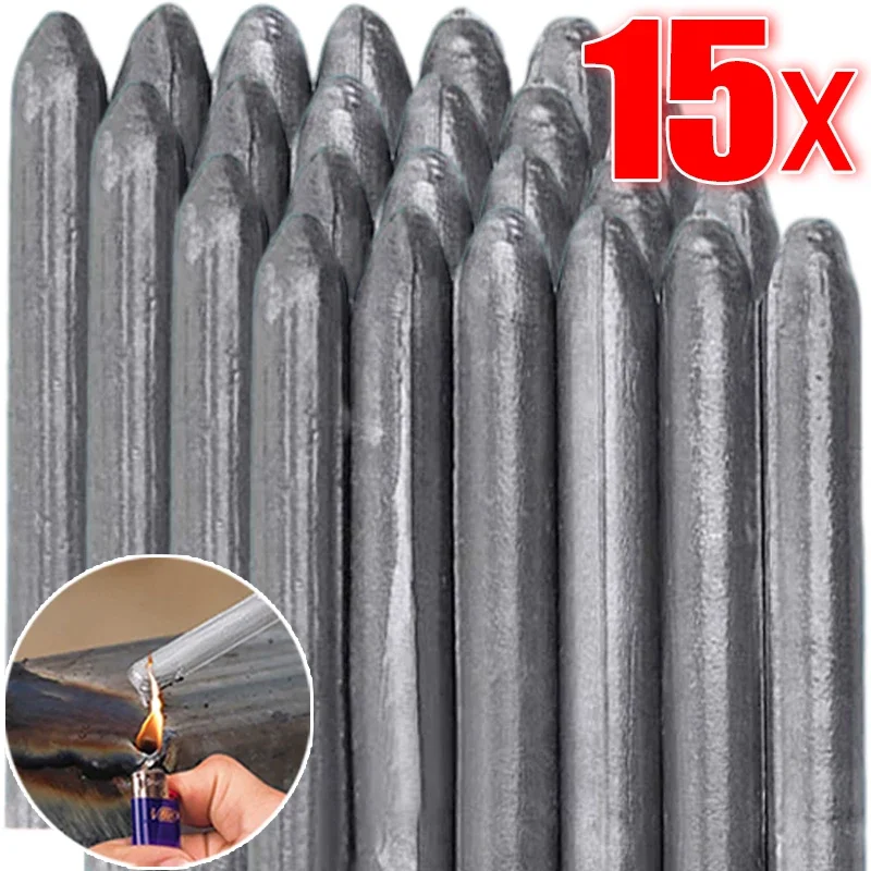 Welding Rods Tin Solder Rod Easy Melt Low Temperature Welding Rods Repair Holes Stainless Steel Copper Soldering Weld Bars Repairing Agent Kits