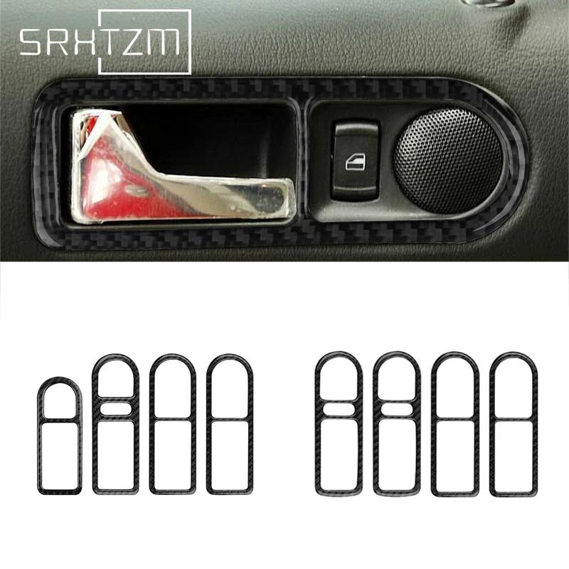 

Внутренняя отделка для двери автомобиля, из углеродного волокна, для Golf 4 Jetta Bora MK4 R32 GTI 1999-2004