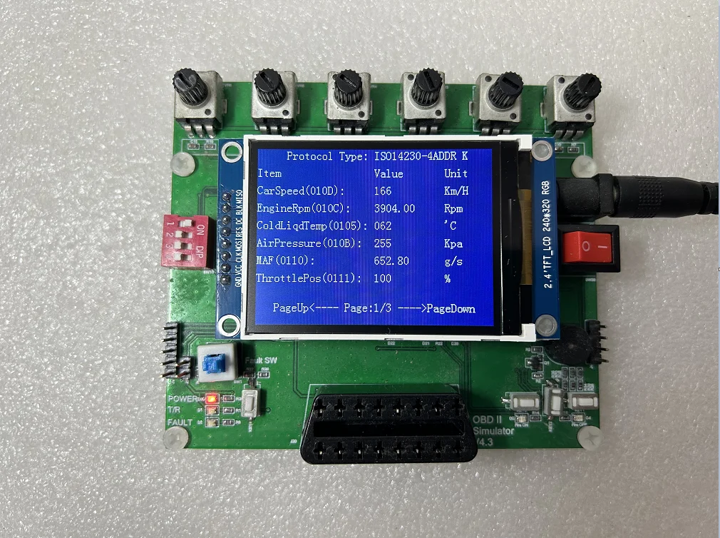  OBD ùķ/ECU ķ, 0.96 ġ OLED ũ , J1939