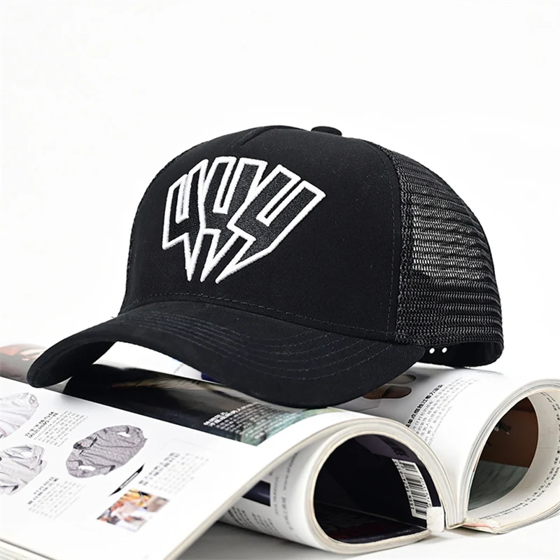 Retro Fashion English Letter Embroidery Men's Sun Caps Breathable Cheap Hats for Men Outdoor Tennis Caps Men Gorras Deportivas