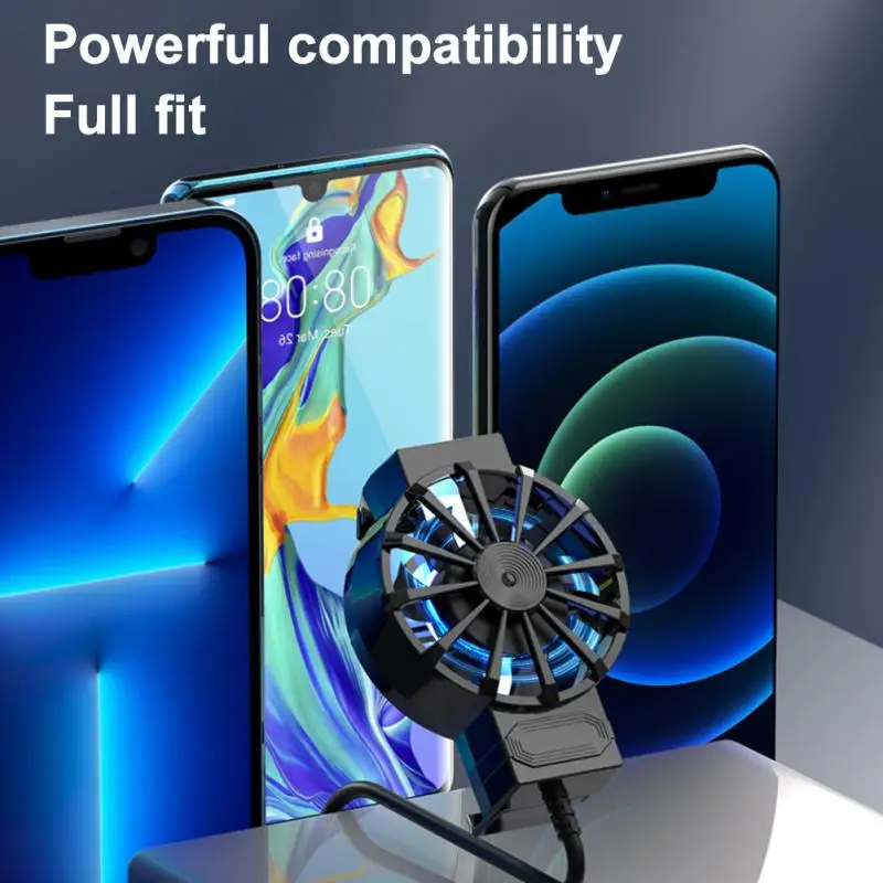 Mobile Phone Cooler X16 Universal Cellphone Cooling Fan Radiator for PUBG Game Cool Heat Sink for Samsung Huawei iPhone Xiaomi images - 6