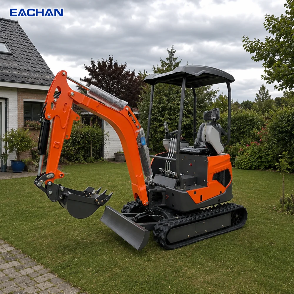 Kostenloser Versand Kompakter Mini-Bagger Hydraulischer Raupenbagger EPA Euro 5 CE Dieselmotor Kleiner Bagger Anpassbar