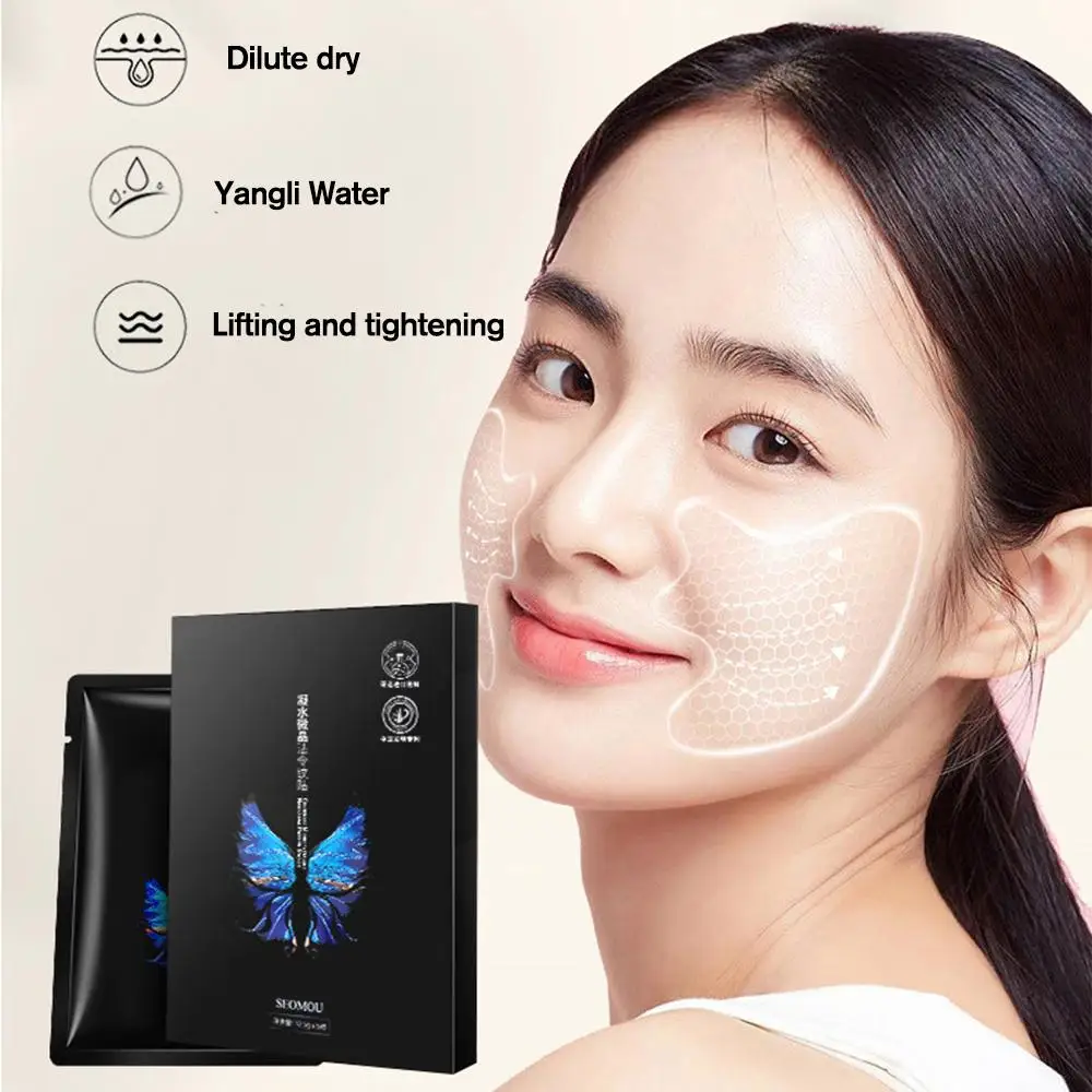 Anti-Aging Face Mask Hyaluronic Acid Microcrystalline Patch Face Lift Nutrition 5pairs Removal Sticker Lifting Decree Wrink M9C0