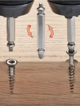  4pcs Screw Extractor Drill Bits Guide Set Broken Damaged Speed Out Easy out Bolt Stud Bolt Remover Screw Extractor 