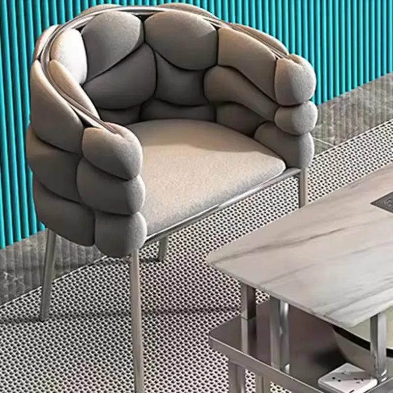 Nordic Style Premium Leisure Chair with Simple Modern Design for Home Milk Tea Shop Coffee Shop Luxury Restaurant Bar Backrest