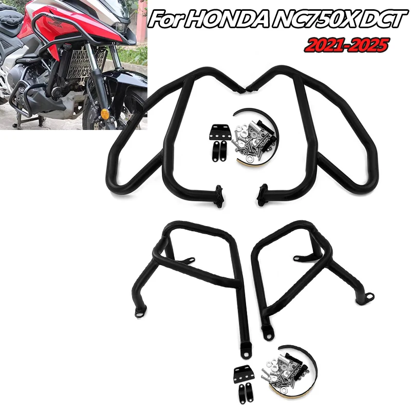 Barre Paramotore Per NC750X 2017-2024 - Kit Protezione Motore In Plastica - Antiurto E Anticaduta - Accessori Moto