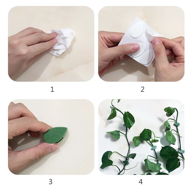 10pcs Plant Fixture Clip Plant Climbing Wall Self-Adhesive Fastener Tied Fixture For Outdoor Indoor Plants Medium-size Plants