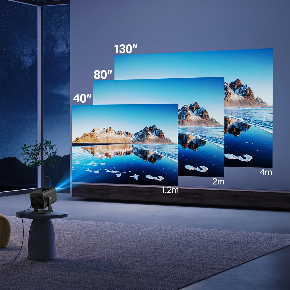 Brilliant 4K Smart Projector With WiFi6 Auto Focus For Immersive Home Theater