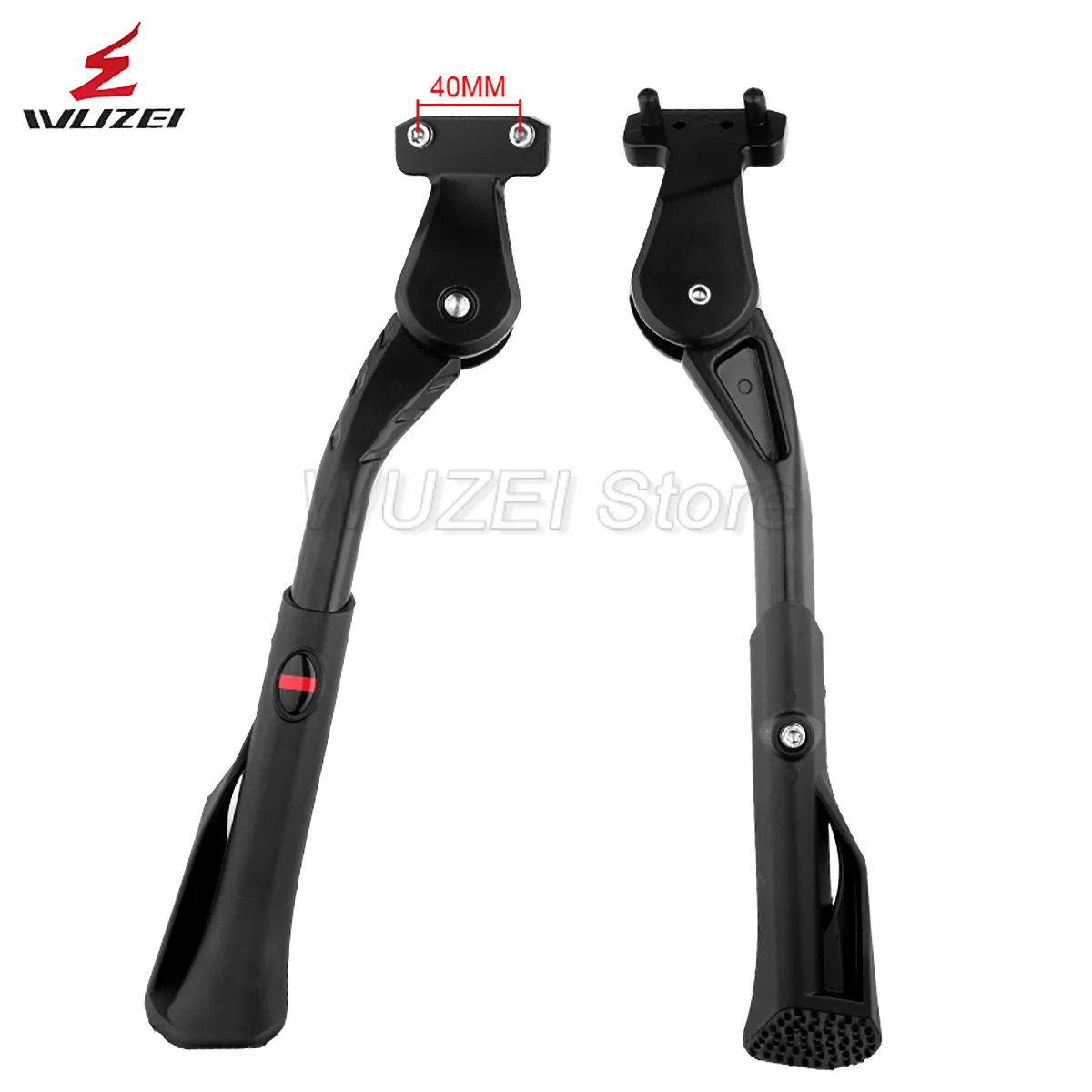Premium Adjustable Kickstand Support for E-Bikes and Snow Bikes - Heavy-Duty Bicycle Holder and Footrest