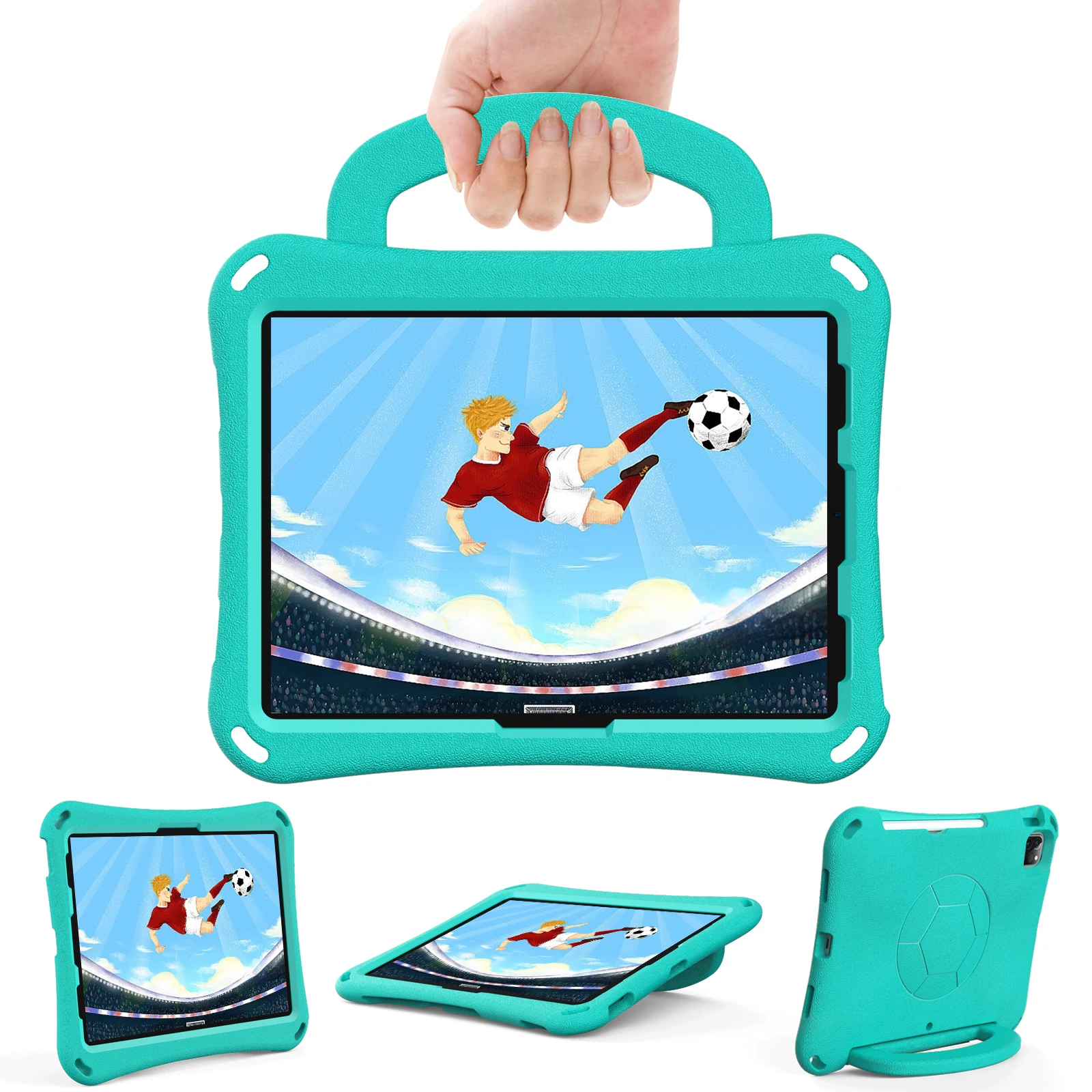Lightweight and Shockproof Tablet Case with Handle