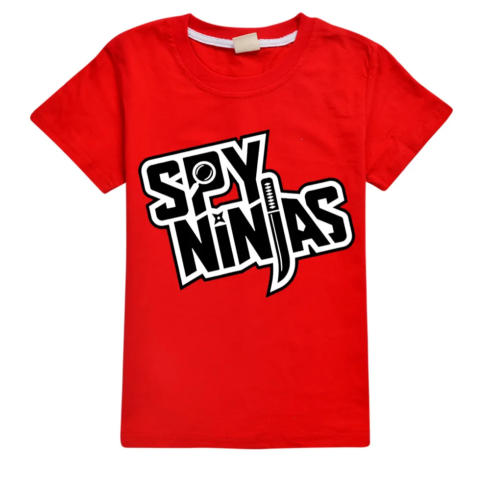 Children T Shirt Toddler Boys Girls Short Sleeves Anime SPY NINJA Printed Tshirt O-neck Tops New Summer Children Cartoon T Shirt Kids T-shirt