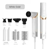 Folding hair dryer, negative ion curling iron, all-in-one hot air comb set, multi-functional hair dryer comb. hair brush 6