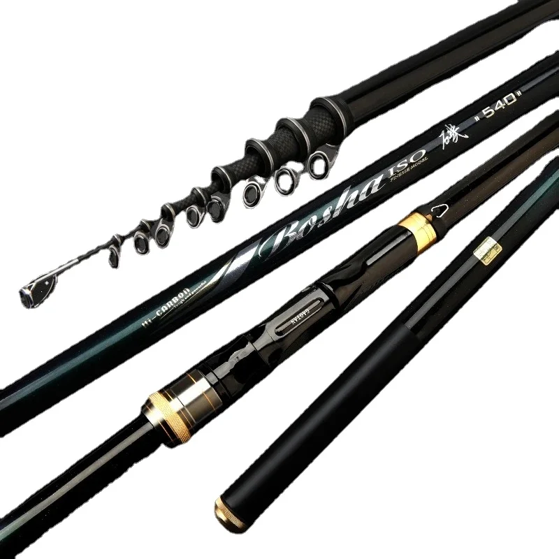 

BOSHA-Rock Fishing Rod Long Range Throwing Rod Ultra Light Ultra Hard Fishing Rod Super Large Guide Ring Sliding Float 3.6m-7.2m