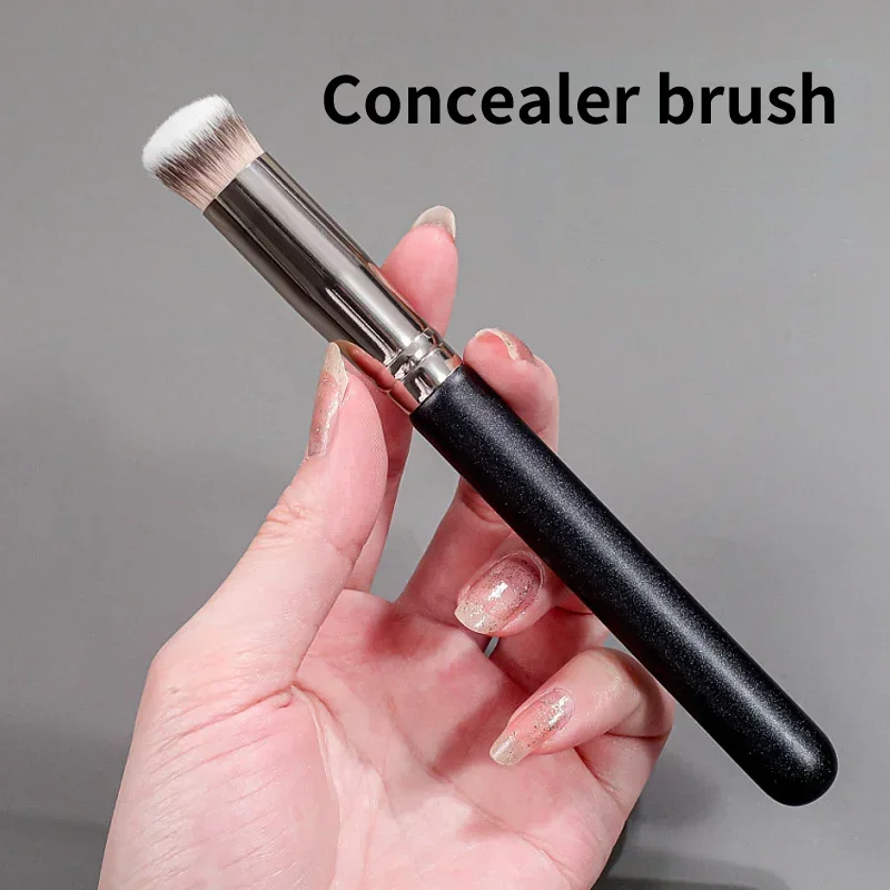 Makeup Brush Set Makeup Brush Makeup Tool Set Makeup Tool 1 Pc Professional Makeup Brushes Set High-End Foundation Concealer Contour Blending Beauty Cosmetic Brush Frosted Wooden Handle