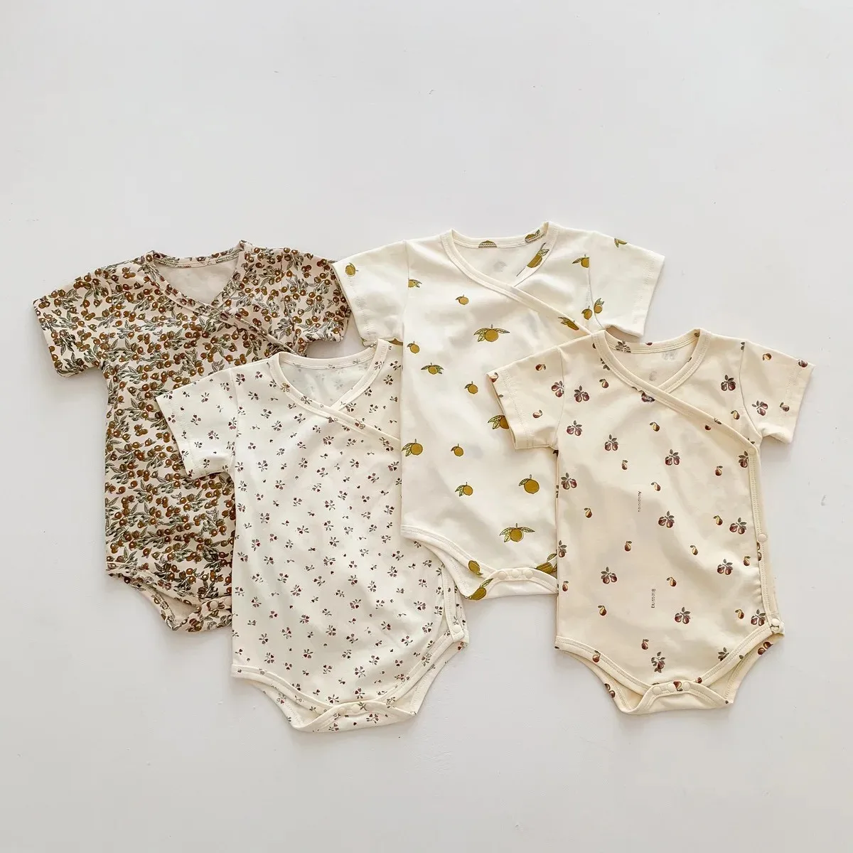 Summer Thin Cotton Romper Triangle Baby Clothes for Boys And Girls Newborn Baby Clothes Crawler Suit from Mainland China