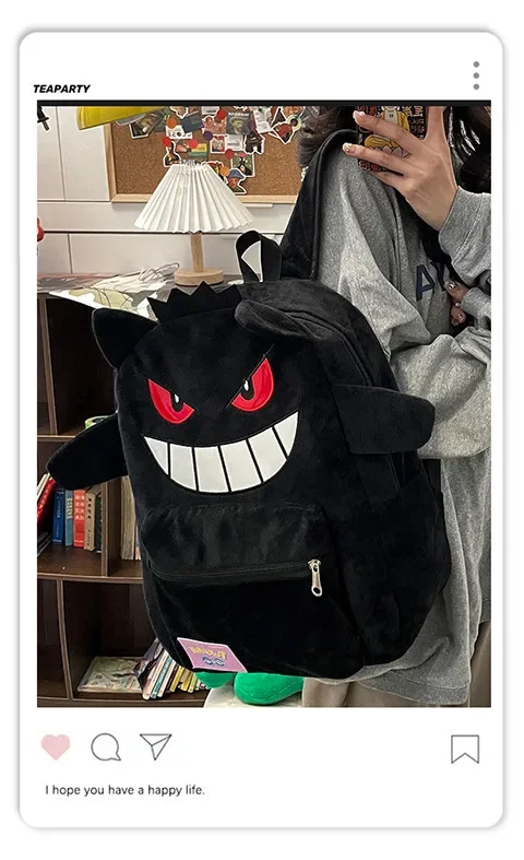 Gengar Backpack – Cute Kawaii Anime Bag for School, Travel & Gifts