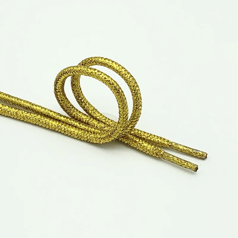 Vibrant Round Lurex Shoelaces