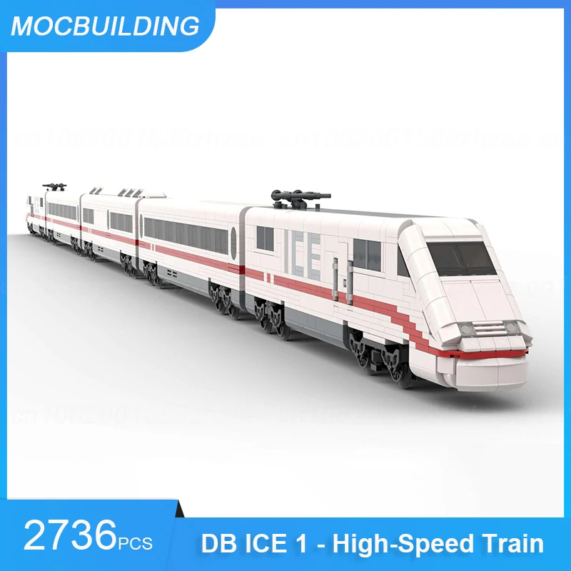Фото Конструктор MOC OBB Intercity / BR 1144, модель поезда «сделай сам», сборные кирпичи для транспортировки, Обучающие рождественские игрушки, подарки, 2765 шт. №5