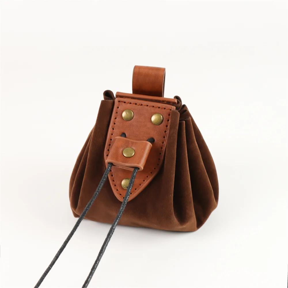 Medieval Renaissance Belt Bag Celtic Viking Coin Pouch drawstring purse Steampunk Drawstring Purse For Men Women Larp Cosplay UYEE