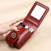 Elegant Mini Cosmetic Case with Mirror Portable Makeup Pouch with Snap Closure Versatile and Stylish for Daily Use and Travel 1
