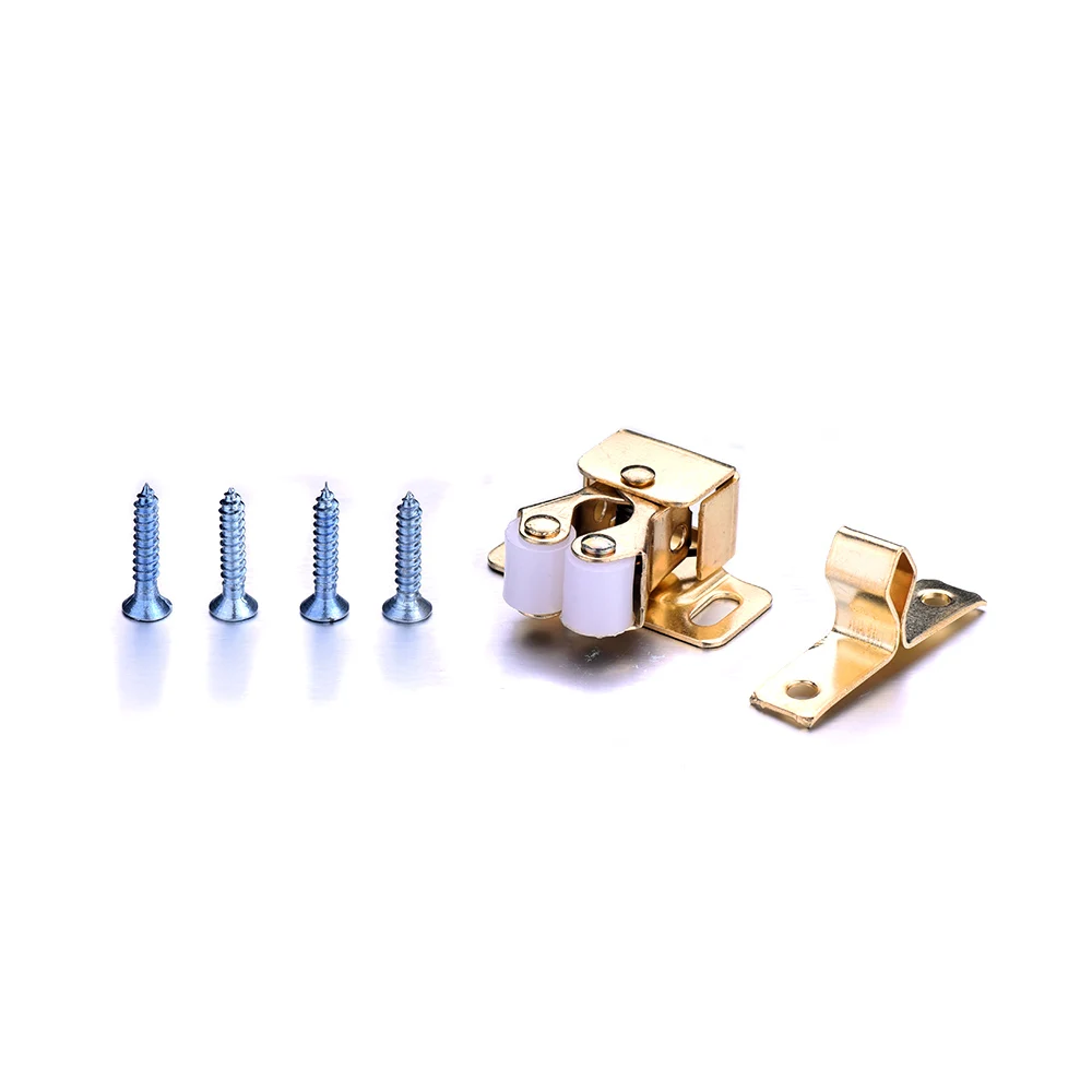 Magnetic Cabinet Catches Door Catches Magnetic Cabinet Latches Cabinet Door Latch 5pcs Gold furniture Magnetic Buckle for Cabinet Door Bathroom Toilet Small Lock Catch Latch Gate Lock With Screw