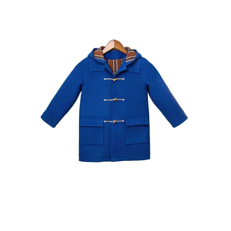 Kids Wool Coat Paddington Cosplay Costume Bear Gift Christmas Birthday Gifts Halloween Theme Party Child kids cosplay costume