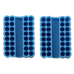 Dual Pack 32 - Slot Hex Shank Bit Organizer and Storage Box (2pcs)