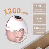 Upgraded Wearable Breast Pump Portable Hands Free Breastfeeding Milk Collector BPA-free Electric Breast Pump 2