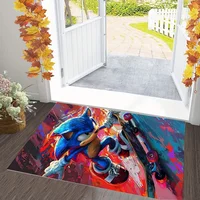 Sonic Kitchen Carpet for Bedroom Cute Room Decor Home Entrance Mats Door Mat Bathroom Rug Rugs Doormat Carpets Foot Bath House 1