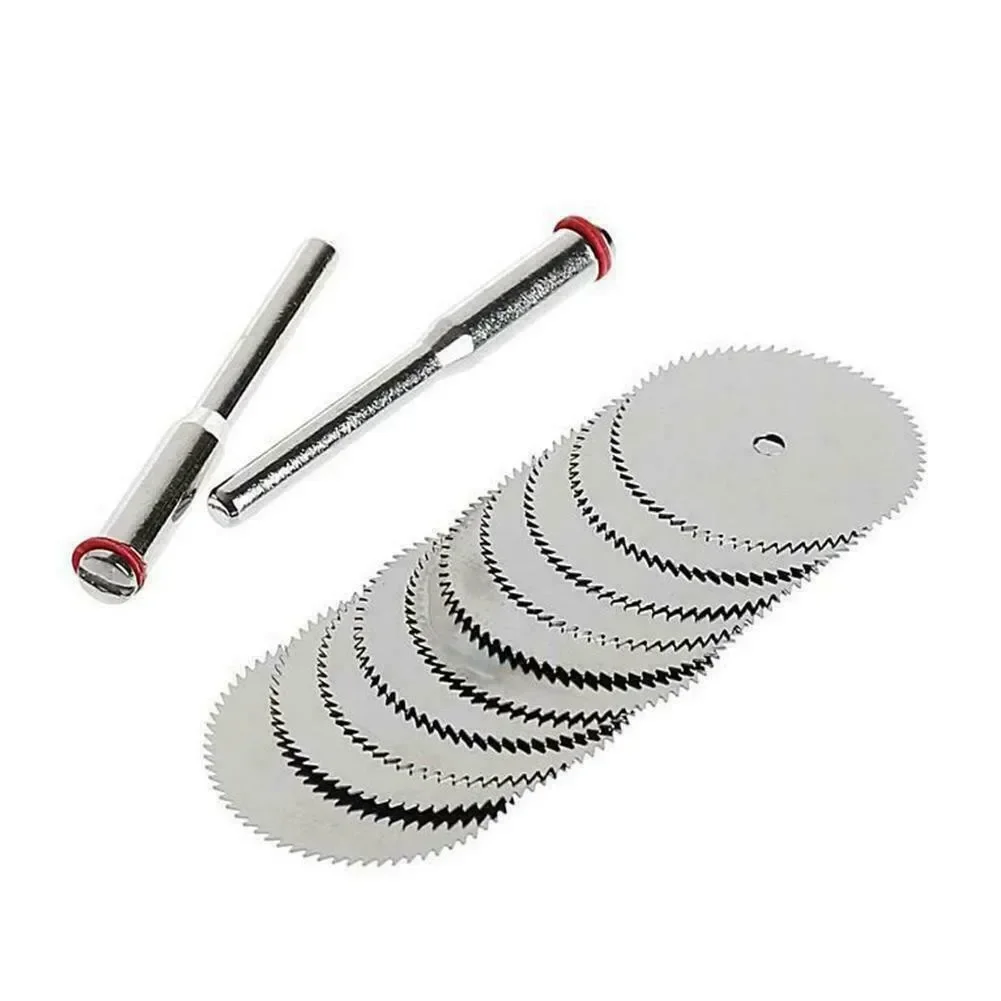 12Pcs/Set Mini Cutting Disc 16/18/25/32mm Circular Saw Blade Wood Plastic Aluminum Cutting Wheel For Dremel Rotary Tools 6pcs set mini saw blade stainless steel saw disc wheel cutting blades 16 18 22 25 32mm for cutting in wood and plastic