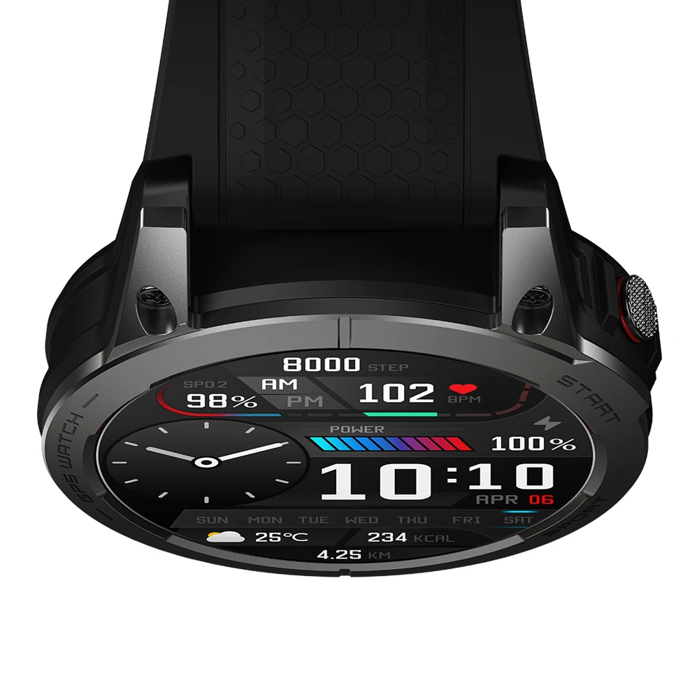 Zeblaze Stratos 3 ̾ GPS Ʈ ġ, Ʈ 466x466 ȼ HD AMOLED ÷  GPS, Hi-Fi  BT5.3, 1.43 ġ
