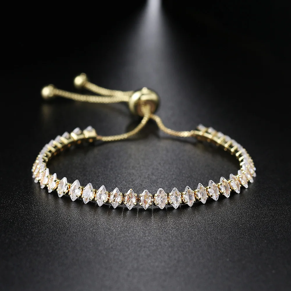 Fashionable Zircon Tennis Bracelets for Women Dazzling