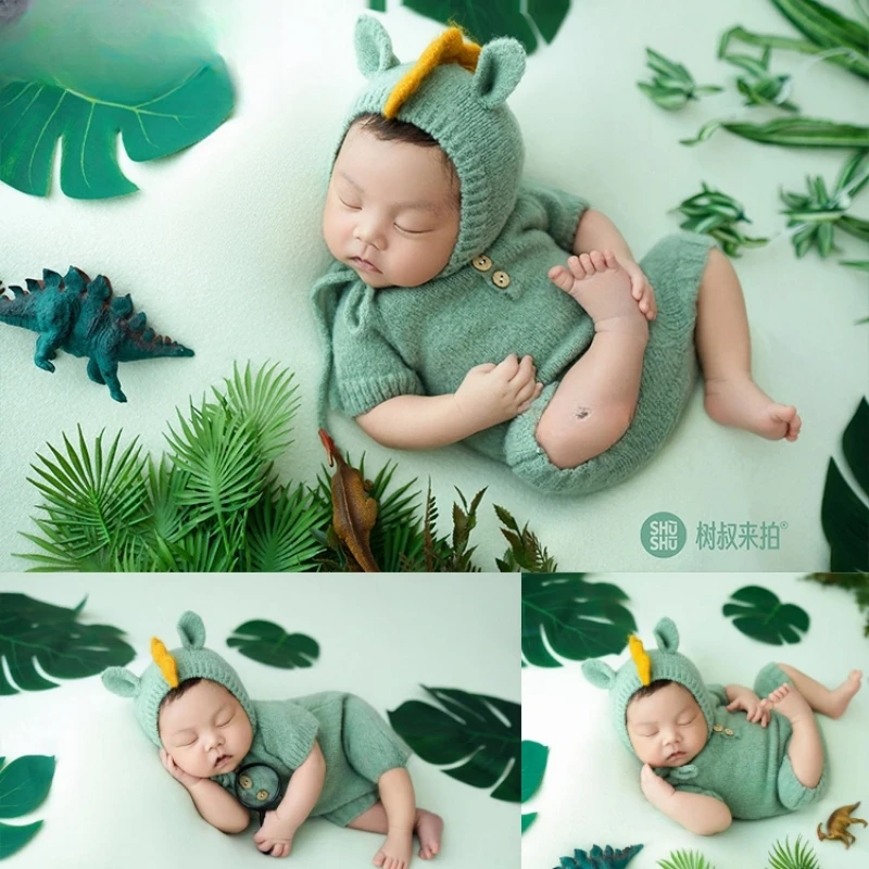 

Реквизит для фотосъемки новорожденных Dvotinst, классная кукла-динозавр, фотореквизит для тематической студийной съемки с шляпой и одеялом