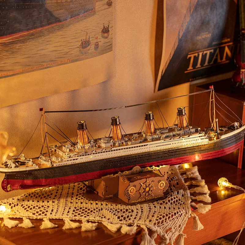 Puzzle 3d Maquette Titanic Led - Maquette Bateau A Construire Enfant
