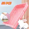 50pcs Disposable Rabbit Cage Liner Plastic Bunny Cage Mat Cleaning Pad Hamster Dog Cage Replacement Diaper Universal Toilet Film 1
