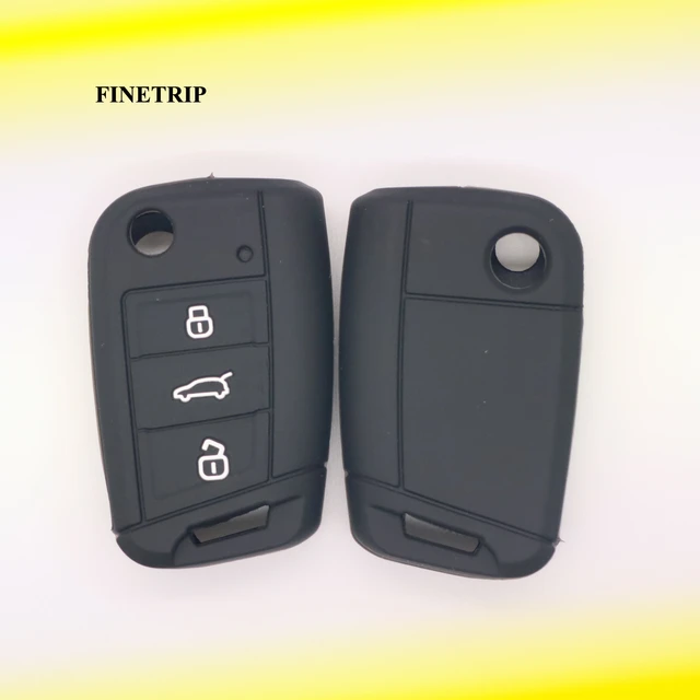 Silikons chl üssel etui schlüssel abdeckung für volkswagen vw golf 7 gti r  mk7 tiguan für skoda octavia a7 für sitz leon ibiza schlüssel - AliExpress