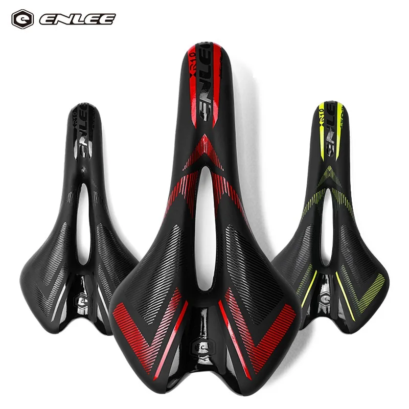 Selle Vélo Enlee Confort Renforcée - Noir - VTT, Route, Universelle