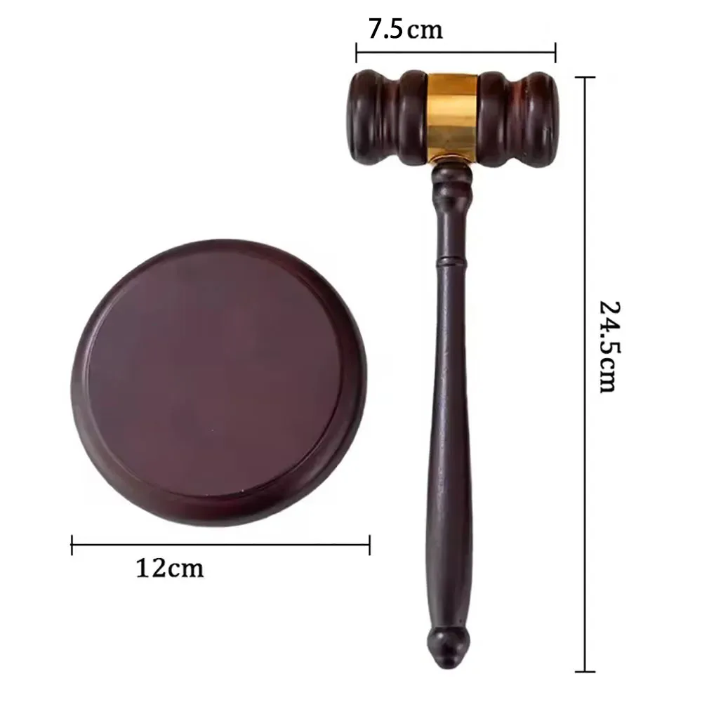 Holzhammer, Holzhammer, gehämmert, handgefertigt, zarter Holzhammer für Anwalt, Richter, Auktion, Verkauf, Dekoration, Hammerset – Detail 4