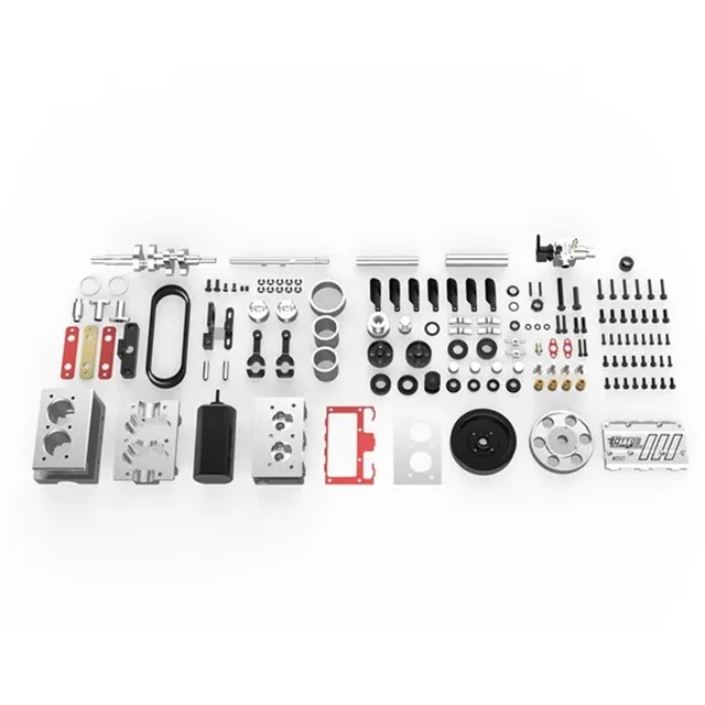 TOYAN FS-L200AC Engine Model 7cc Inline 2 Cylinders 4 Stroke Air Cooled Nitro Engine Model Kit -  DIY Assembly Version 6