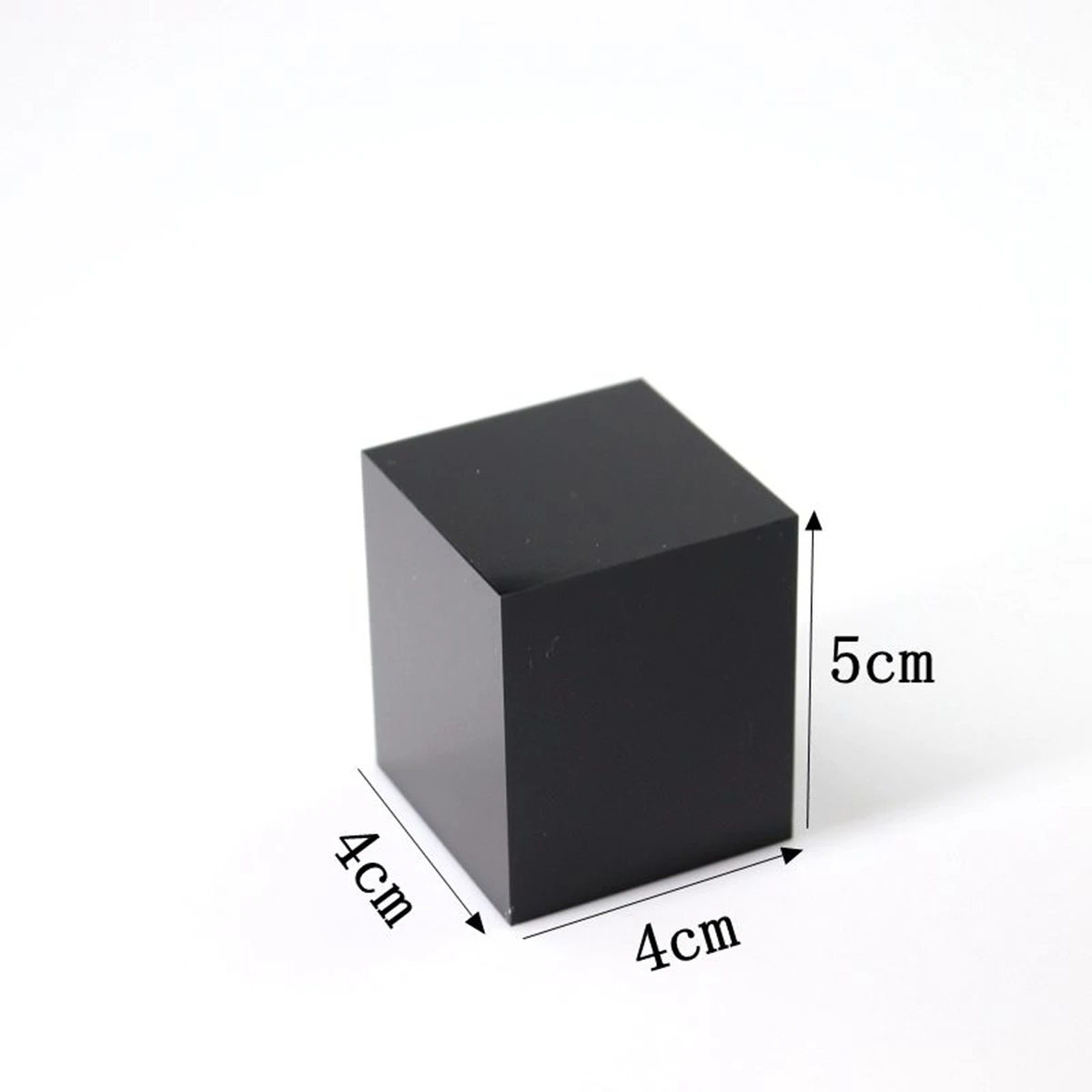 아크릴 사각 디스플레이 블록 블랙 폴리쉬 큐브 주얼리 스탠드 링 쇼케이스 홀더 피규어, 화장품, 향수, 인형용