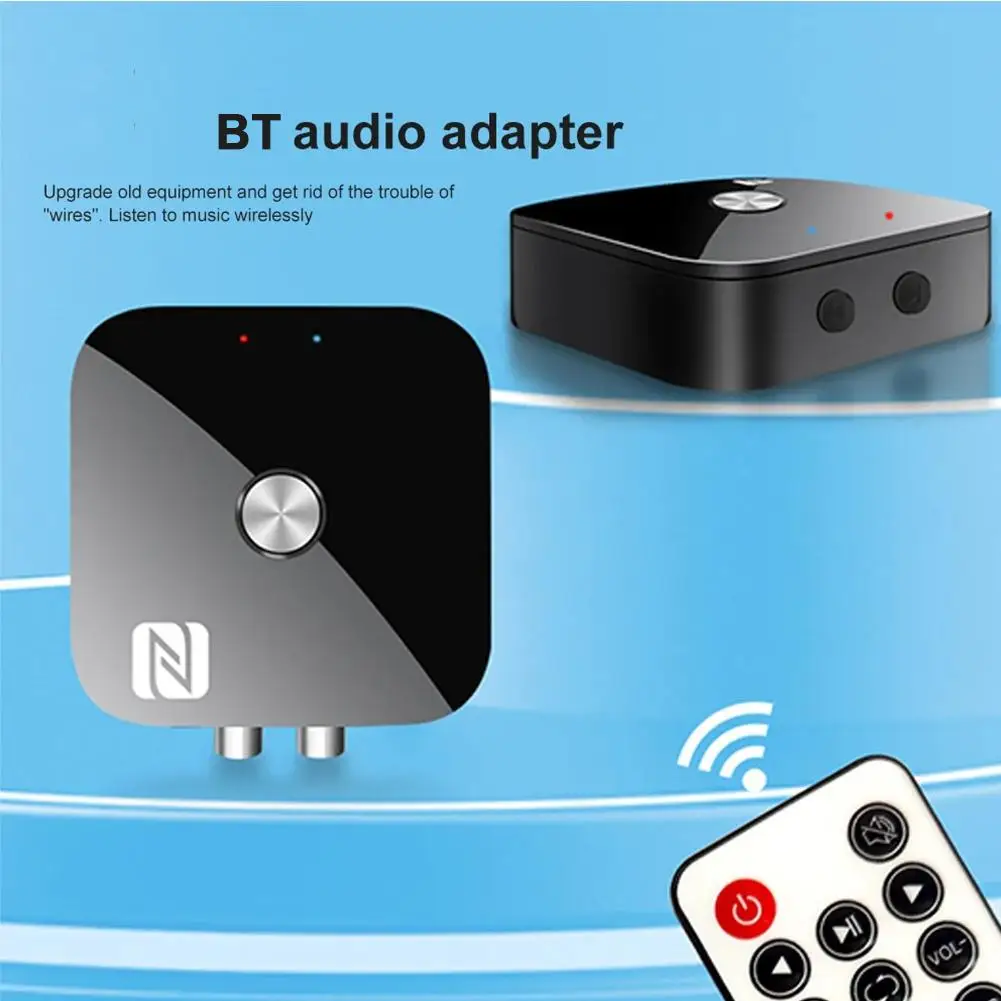 NFC 블루투스 5.3 오디오 리시버 3.5mm AUX R/L RCA 무손실 스테레오 U 디스크 재생 원격 어댑터 제어 음악 HIFI 무선 U O1K9