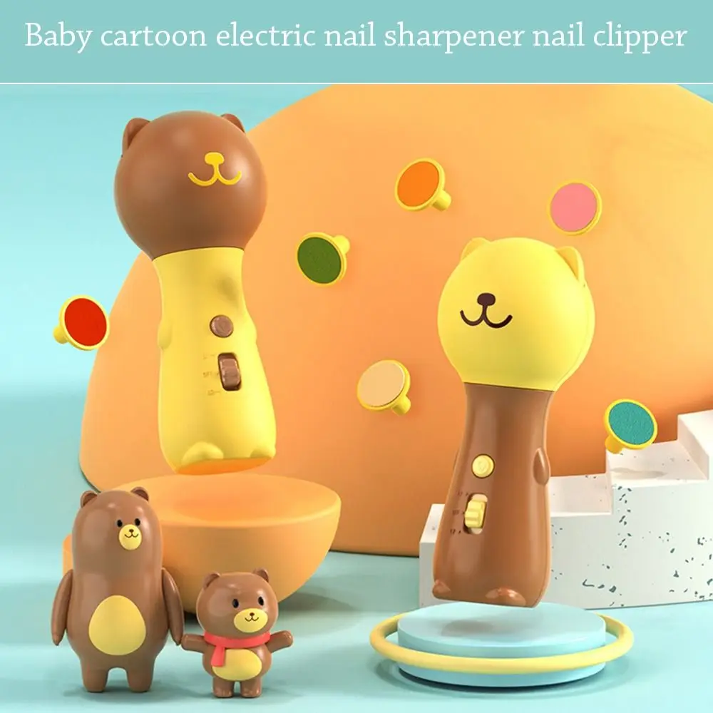 

Electric Baby Nail File with 6 Replacement Head Nail Clippers Useful Nail Polisher for Baby Care