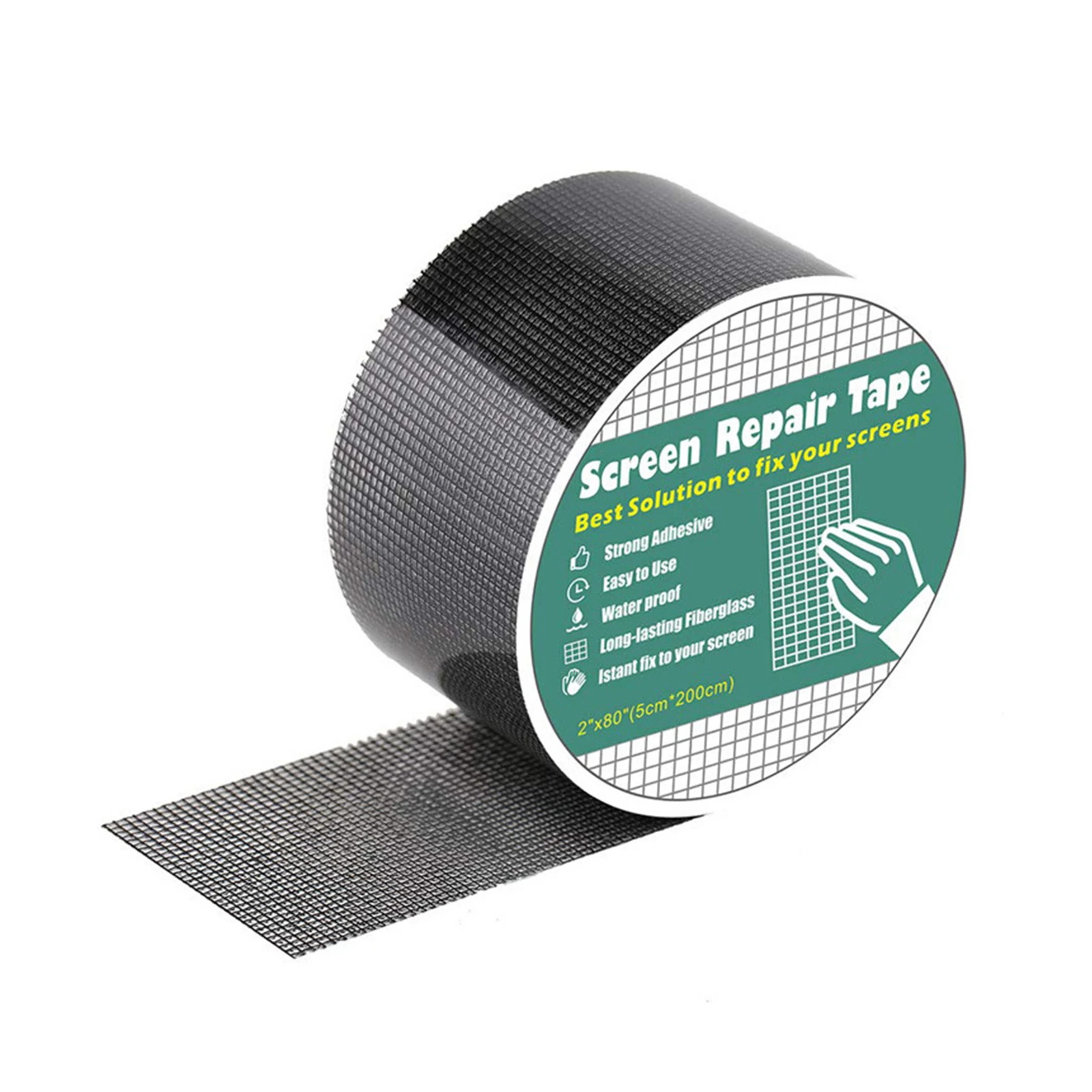 

Curtain Practical Stickers Home Black Covering Strong Adhesive Mesh Broken Window Screen Repair Tape Holes Door Waterproof Net