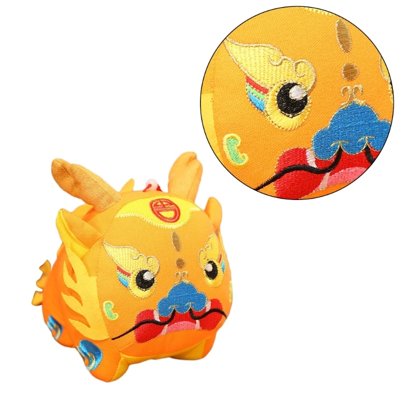 

N80C Dragon Plush Toy New Year Cartoon Stuffed Animals Toy Chinese Zodiacs Dolls
