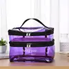 Women's double layer large capacity portable toiletry bag Waterproof cosmetics bag travel storage bag 1